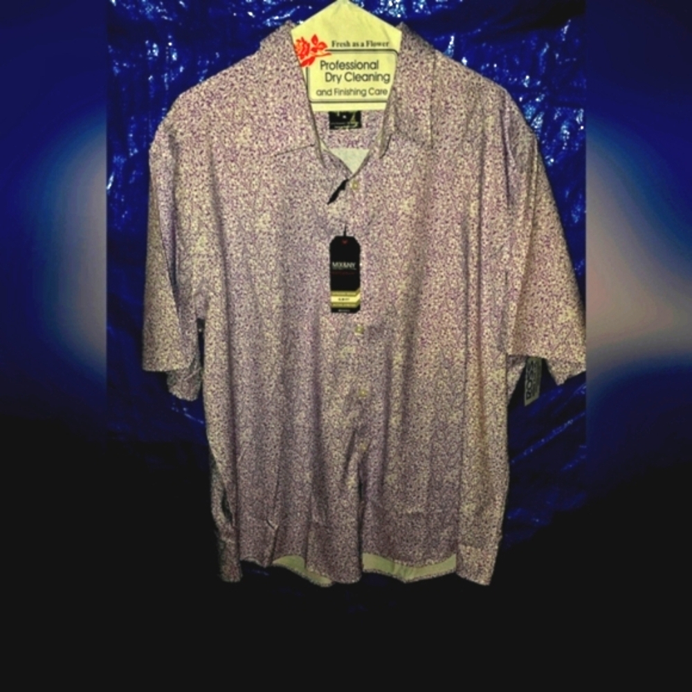 Min&Ny Performance Men's Purple Shirt : Size XL